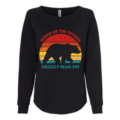 Queen Of The Tetons Grizzly Bear 399 Gtnp Womens California Wash Sweatshirt