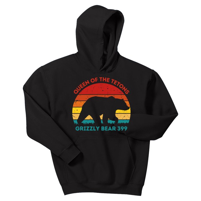 Queen Of The Tetons Grizzly Bear 399 Gtnp Kids Hoodie