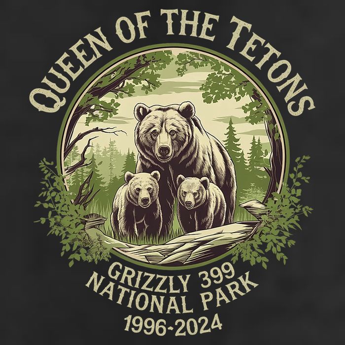 Queen Of The Tetons Grizzly 399 Wildlife Preserve 1996 2024 Cool Comfort Performance Bucket Hat