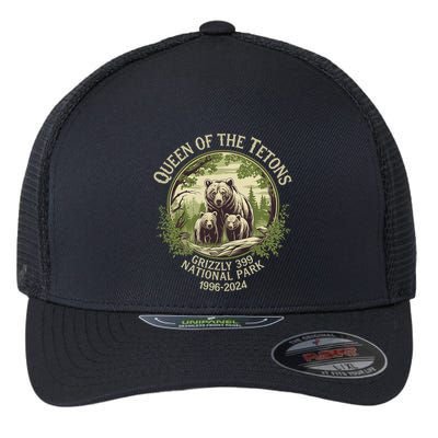 Queen Of The Tetons Grizzly 399 Wildlife Preserve 1996 2024 Flexfit Unipanel Trucker Cap