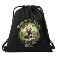 Queen Of The Tetons Grizzly 399 Wildlife Preserve 1996 2024 Drawstring Bag
