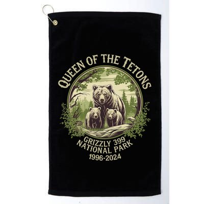 Queen Of The Tetons Grizzly 399 Wildlife Preserve 1996 2024 Golf Towel