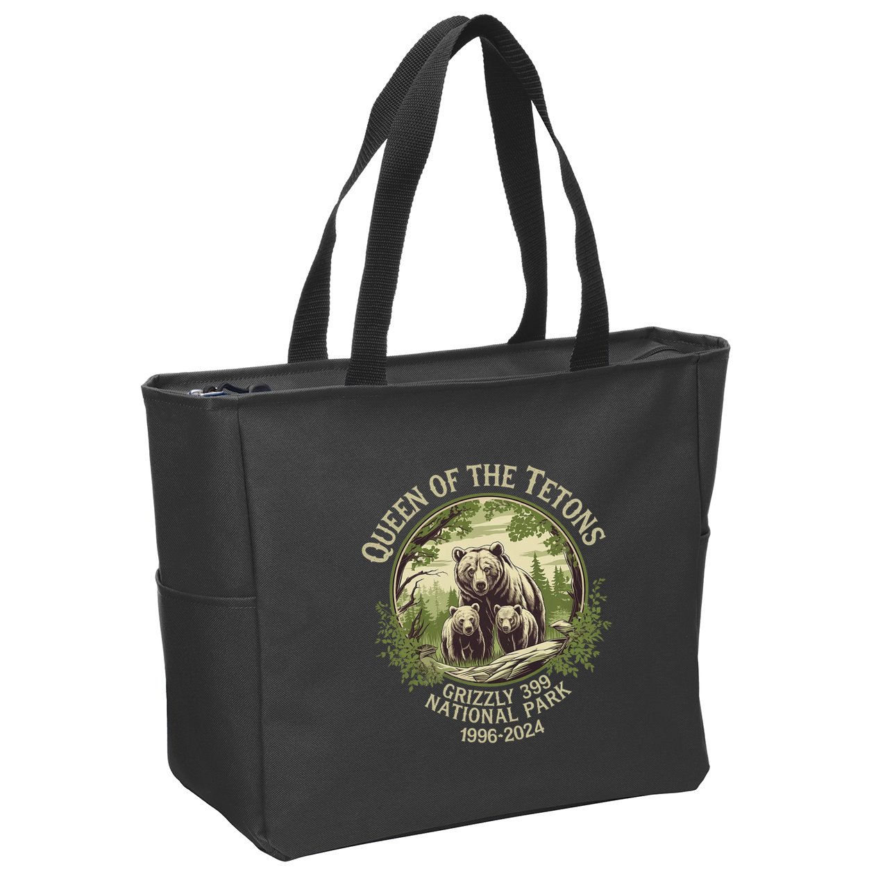 Queen Of The Tetons Grizzly 399 Wildlife Preserve 1996 2024 Zip Tote Bag