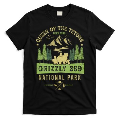 Queen Of The Tetons Grizzly 399 National Park Preserve T-Shirt