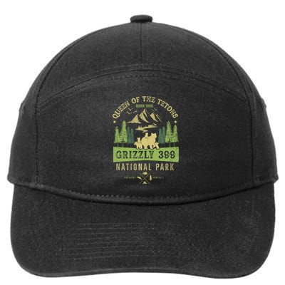 Queen Of The Tetons Grizzly 399 National Park Preserve 7-Panel Snapback Hat
