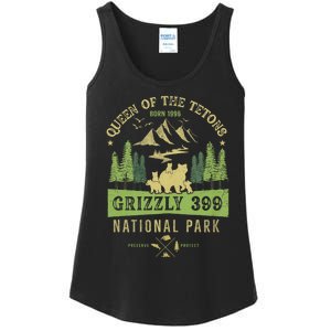 Queen Of The Tetons Grizzly 399 National Park Preserve Ladies Essential Tank