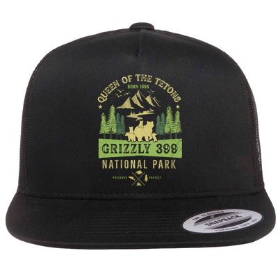 Queen Of The Tetons Grizzly 399 National Park Preserve Flatbill Hat