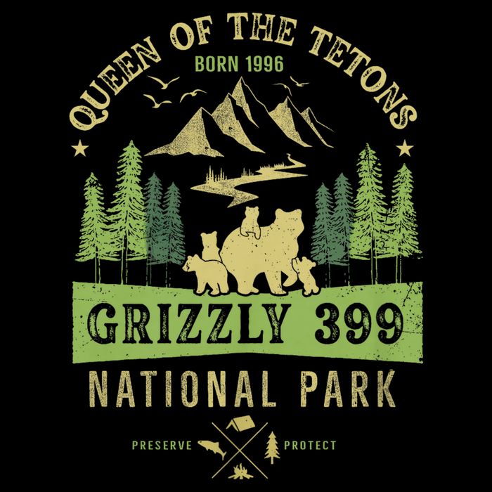 Queen Of The Tetons Grizzly 399 National Park Preserve 16 in Basic Backpack
