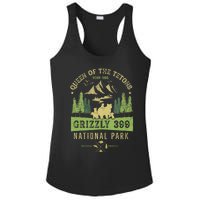 Queen Of The Tetons Grizzly 399 National Park Preserve Ladies PosiCharge Competitor Racerback Tank