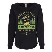 Queen Of The Tetons Grizzly 399 National Park Preserve Womens California Wash Sweatshirt