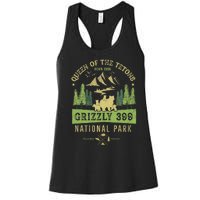 Queen Of The Tetons Grizzly 399 National Park Preserve Women's Racerback Tank