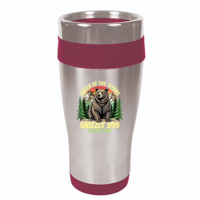 Queen Of The Tetons Grizzly 399 National Park Bear Lovers 16oz Travel Tumbler