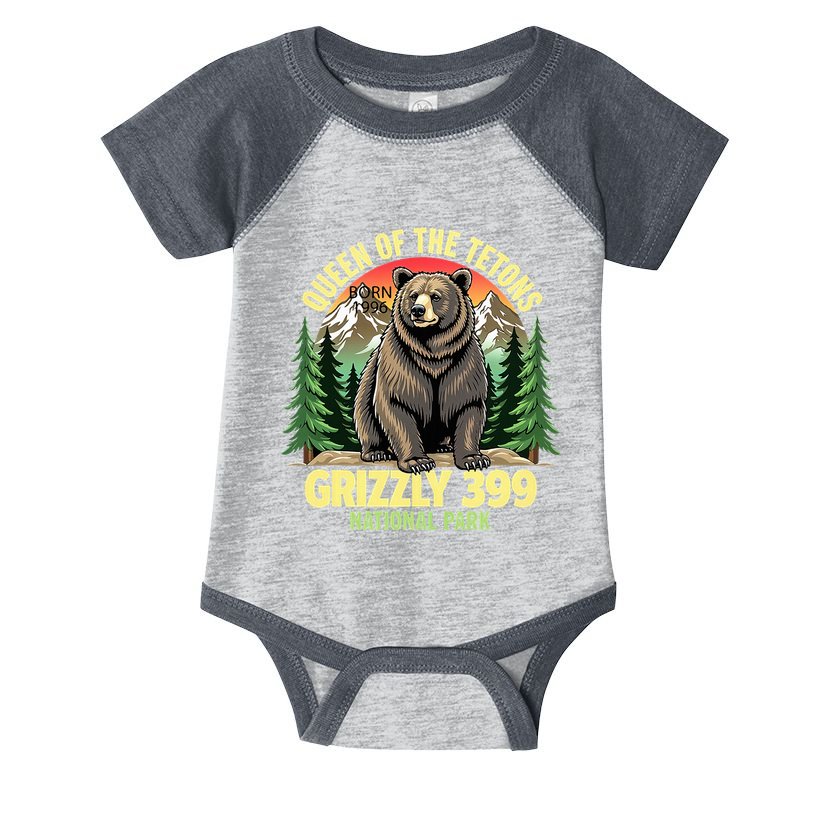 Queen Of The Tetons Grizzly 399 National Park Bear Lovers Infant Baby Jersey Bodysuit