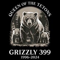 Queen Of The Tetons Grizzly 399 National Park Cooling Performance Crew T-Shirt