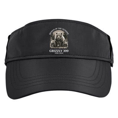 Queen Of The Tetons Grizzly 399 National Park Adult Drive Performance Visor