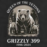 Queen Of The Tetons Grizzly 399 National Park Adult Drive Performance Visor
