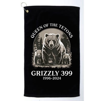 Queen Of The Tetons Grizzly 399 National Park Golf Towel