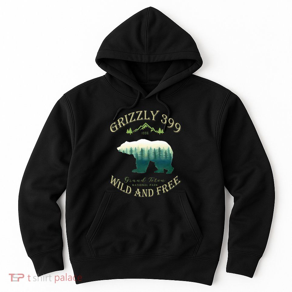 Queen Of The Teton Grizzly 399 Bear Wildlife Forest Preserve Hoodie
