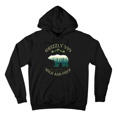 Queen Of The Teton Grizzly 399 Bear Wildlife Forest Preserve Hoodie