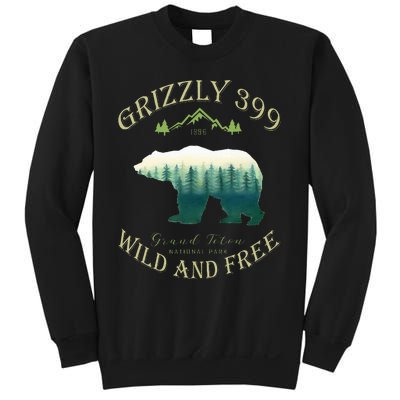 Queen Of The Teton Grizzly 399 Bear Wildlife Forest Preserve Sweatshirt