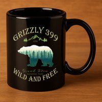 Queen Of The Teton Grizzly 399 Bear Wildlife Forest Preserve 11oz C Handle Ceramic Mug