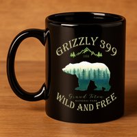 Queen Of The Teton Grizzly 399 Bear Wildlife Forest Preserve 11oz C Handle Ceramic Mug