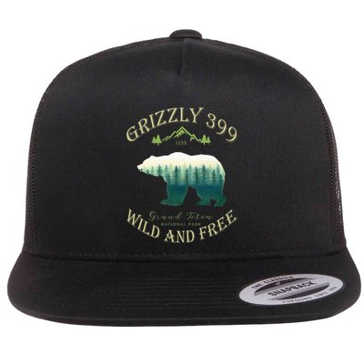 Queen Of The Teton Grizzly 399 Bear Wildlife Forest Preserve Flatbill Hat