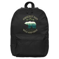 Queen Of The Teton Grizzly 399 Bear Wildlife Forest Preserve 16 in Basic Backpack