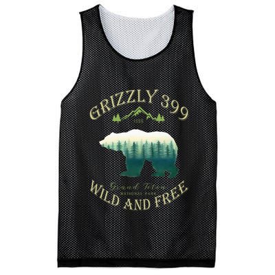 Queen Of The Teton Grizzly 399 Bear Wildlife Forest Preserve Mesh Reversible Basketball Jersey Tank