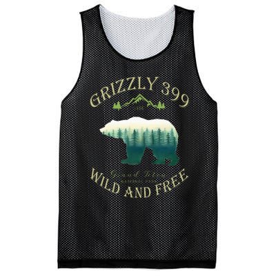 Queen Of The Teton Grizzly 399 Bear Wildlife Forest Preserve Mesh Reversible Basketball Jersey Tank