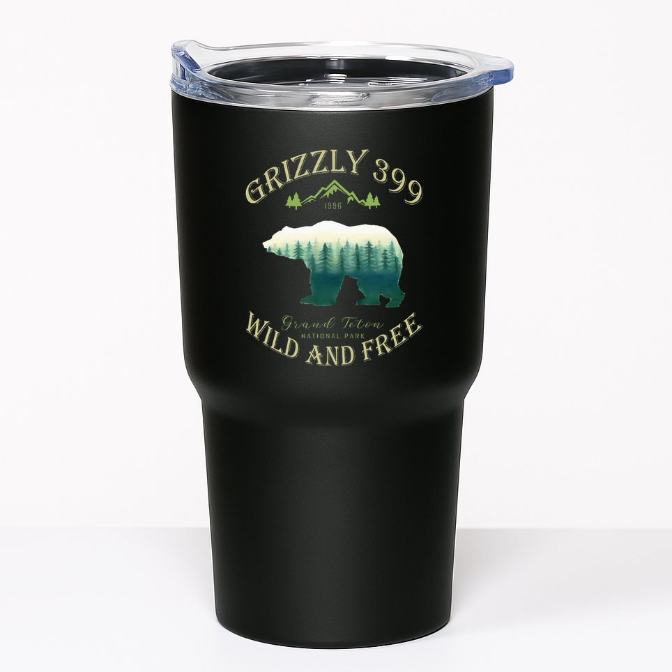 Queen Of The Teton Grizzly 399 Bear Wildlife Forest Preserve Tumbler