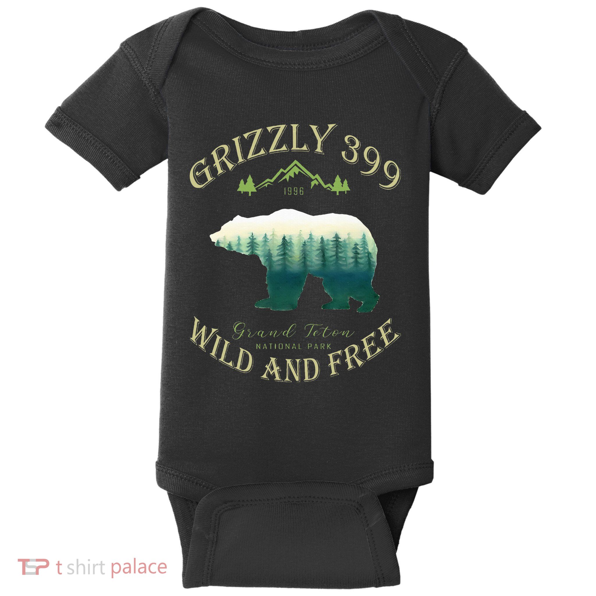 Queen Of The Teton Grizzly 399 Bear Wildlife Forest Preserve Baby Bodysuit