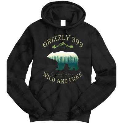 Queen Of The Teton Grizzly 399 Bear Wildlife Forest Preserve Tie Dye Hoodie