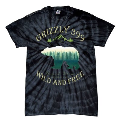 Queen Of The Teton Grizzly 399 Bear Wildlife Forest Preserve Tie-Dye T-Shirt