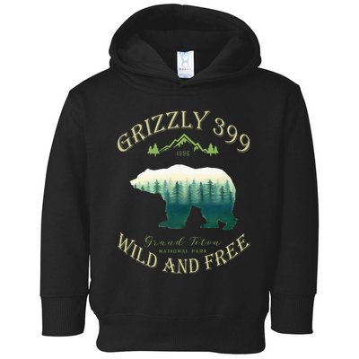 Queen Of The Teton Grizzly 399 Bear Wildlife Forest Preserve Toddler Hoodie