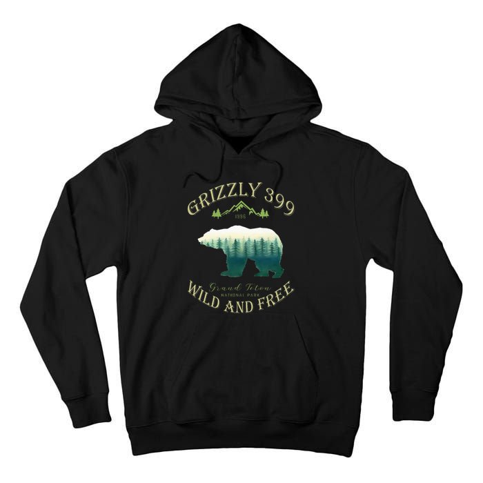 Queen Of The Teton Grizzly 399 Bear Wildlife Forest Preserve Tall Hoodie