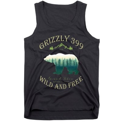 Queen Of The Teton Grizzly 399 Bear Wildlife Forest Preserve Tank Top