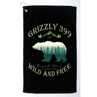 Queen Of The Teton Grizzly 399 Bear Wildlife Forest Preserve Golf Towel