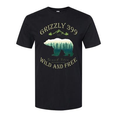 Queen Of The Teton Grizzly 399 Bear Wildlife Forest Preserve Softstyle CVC T-Shirt