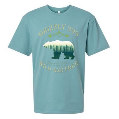 Queen Of The Teton Grizzly 399 Bear Wildlife Forest Preserve Sueded Cloud Jersey T-Shirt