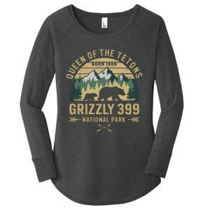 Queen Of The Tetons Grizzly 399 National Park Preserve Women's Perfect Tri Tunic Long Sleeve Shirt