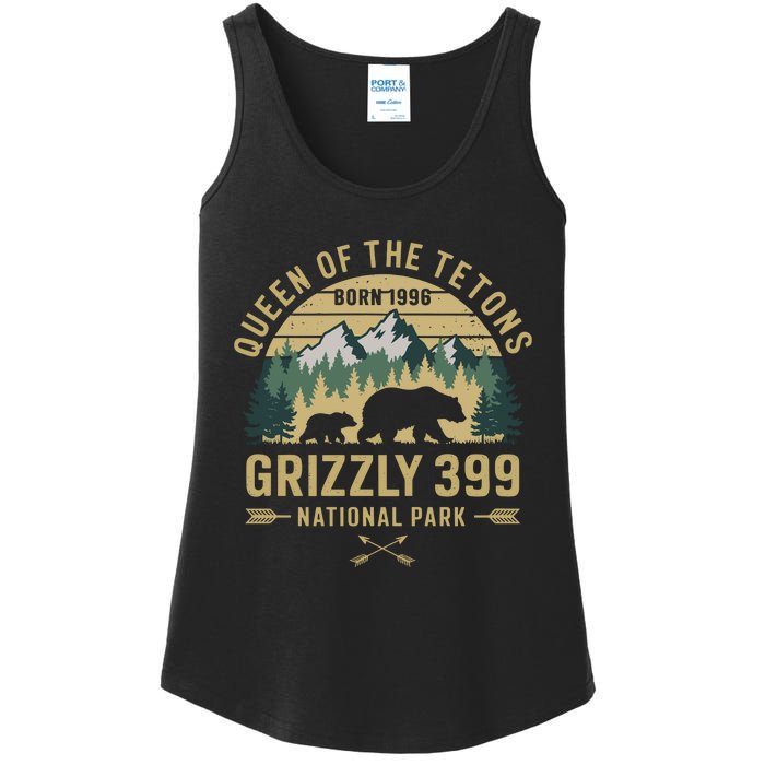 Queen Of The Tetons Grizzly 399 National Park Preserve Ladies Essential Tank