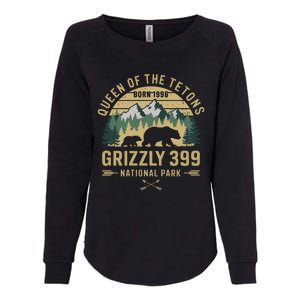 Queen Of The Tetons Grizzly 399 National Park Preserve Womens California Wash Sweatshirt