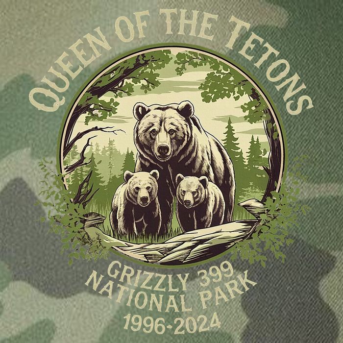 Queen Of The Tetons Grizzly 399 Wildlife Preserve 19962024 Legacy Tie Dye Trucker Hat