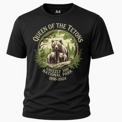 Queen Of The Tetons Grizzly 399 Wildlife Preserve 19962024 Performance Shirt