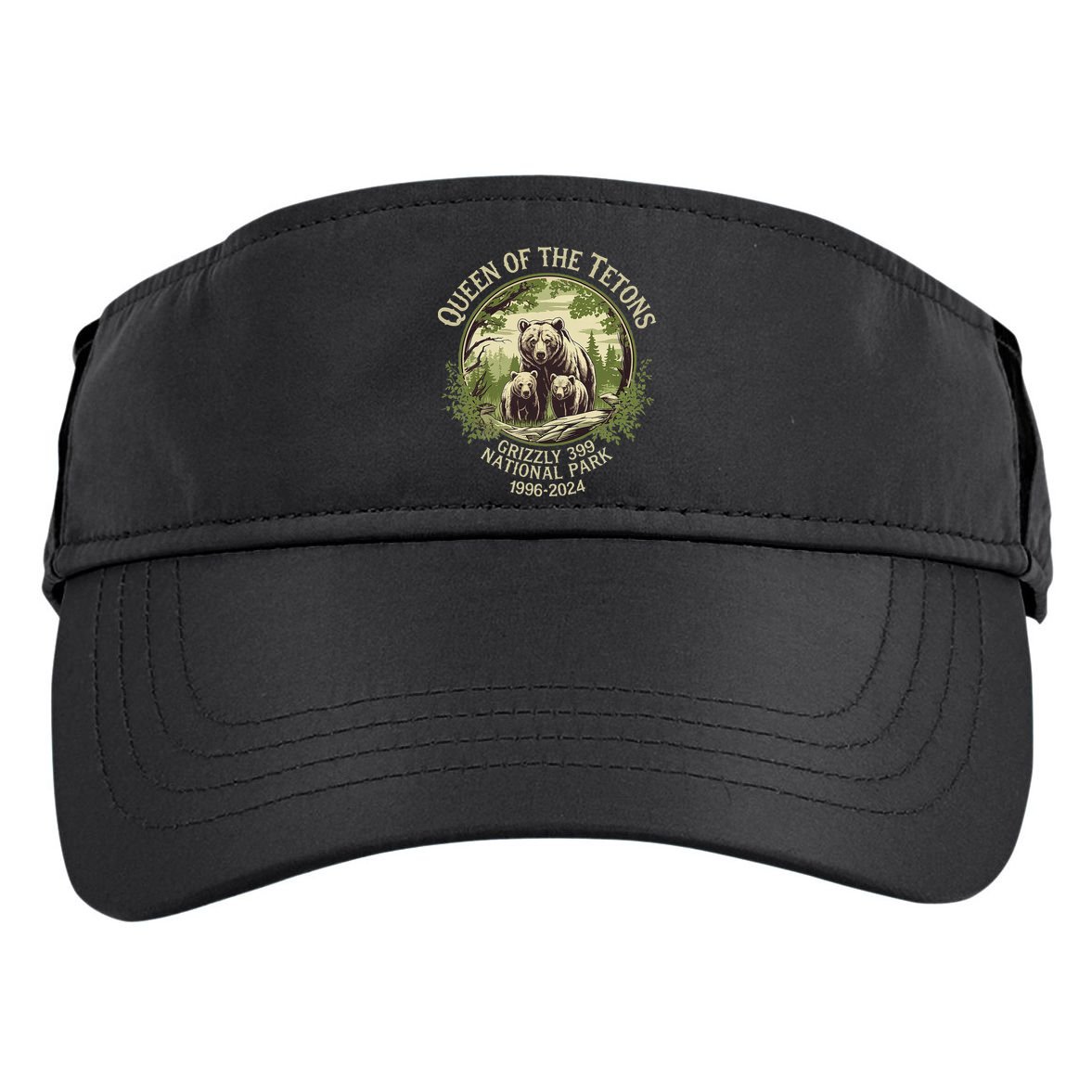 Queen Of The Tetons Grizzly 399 Wildlife Preserve 19962024 Adult Drive Performance Visor