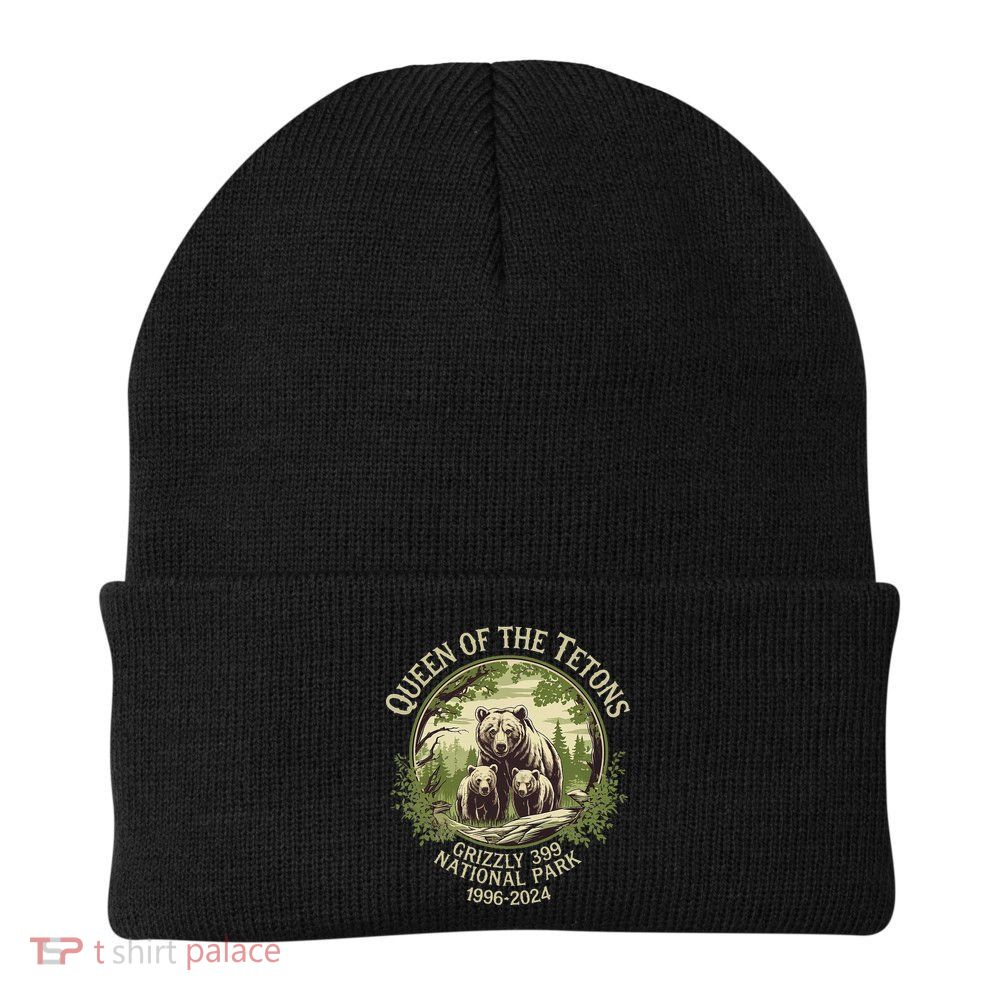 Queen Of The Tetons Grizzly 399 Wildlife Preserve 19962024 Beanie