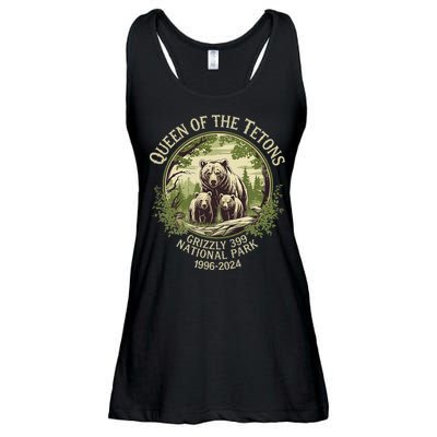 Queen Of The Tetons Grizzly 399 Wildlife Preserve 19962024 Ladies Essential Flowy Tank