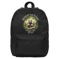 Queen Of The Tetons Grizzly 399 Wildlife Preserve 19962024 16 in Basic Backpack