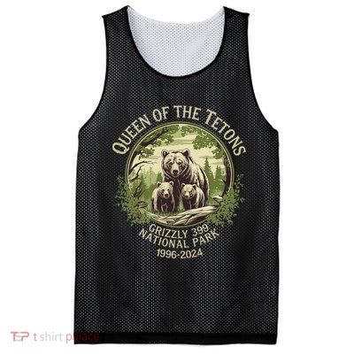 Queen Of The Tetons Grizzly 399 Wildlife Preserve 19962024 Mesh Reversible Basketball Jersey Tank